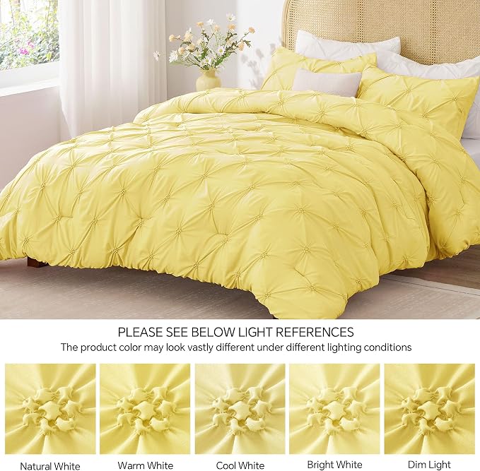BEDELITE Light Yellow Queen Comforter Set - Image 8