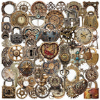 50 PCS Retro Mechanical Stickers - Image 6