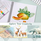 50 Sheets Marker Paper Pad, 7.6×7.6 Inch Bleedproof Art Sketch Pad, 73lb/120gsm - Image 5
