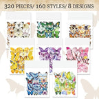 Imeepa 320Pcs Butterfly Stickers Transparent Scrapbooking Stickers | PET - Image 3