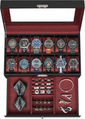 SONGMICS Watch Box, 12-Slot Watch Case Organizer by Unknown