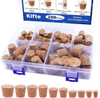 100Pack 10 Sizes Cork Stoppers, Small Corks Plugs by Unknown