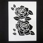 TIAMECH A4 Reusable Rose Flower Stencil - Image 2