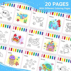 SOCOLER Paint with Water Coloring Books - Image 2