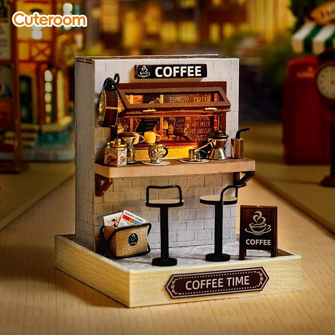 CUTEROOM DIY Doll House Miniature Furniture Wooden House Kit - Image 6