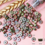 Natural Stone Heishi Beads for Necklace Making, 4 mm x 6 mm Small Flat Round - Image 6