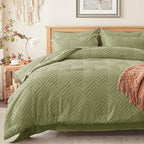 Zzlpp Twin Comforter Set 5 Pieces, Army Green Tufted Bed in a Bag by ZZLPP