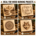 Unfinished Wood Blocks for Crafting, 4 Pack 6 x 6 x 1 Inch Solid Pine Wood - Image 5