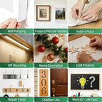 EZlifego Double Sided Tape Heavy Duty, Nano Adhesive Mounting Tape Wall Decor - Image 4