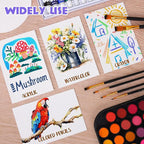 AROIC 50 Sheets Watercolor Paper Bulk, 6 Sizes 9" x 12", Painting & Craft Paper - Image 5