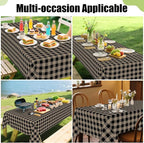 Smiry Rectangle Table Cloth, Waterproof Vinyl Tablecloths - Image 6