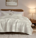 palassio Striped Beige 100% Cotton Quilt Twin Size Bedding Sets, Lightweight by PALASSIO