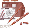 KEMYR 10 Micro Fine liner Drawing Art Pens Calligraphy Pens: 0.05mm-1.0mm Size by Kemyr