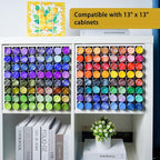 Krafetto 64 Grids Craft Paint Storage Organizer, Wall-mountable Paints Holder - Image 5