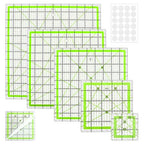 Quilting Rulers, 5 Square Quilting Templates by Hariendny