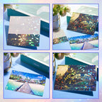 60 Sheets Holographic Laminate Sheets Clear Glitter A4 Size Vinyl Sticker Paper - Image 4