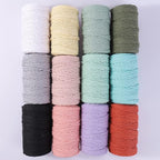 Black Cotton Macrame Cord, 4mm x 109Yards, Crafts & More - Image 5