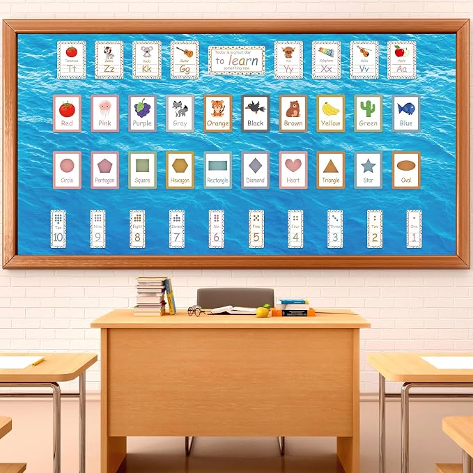 Ocean Waves Bulletin Board Roll Non-Woven Fabric Poster 16in X 20ft | Back to - Image 4