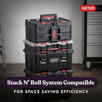 Keter Stack-n-Roll Two Drawer Tool Box - Image 3