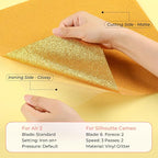 HTVRONT Glitter HTV Heat Transfer Vinyl: 10 Pack 12"x12" Iron on Vinyl | - Image 5