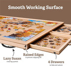 1500 Piece Rotating Wooden Puzzle Board - Image 2