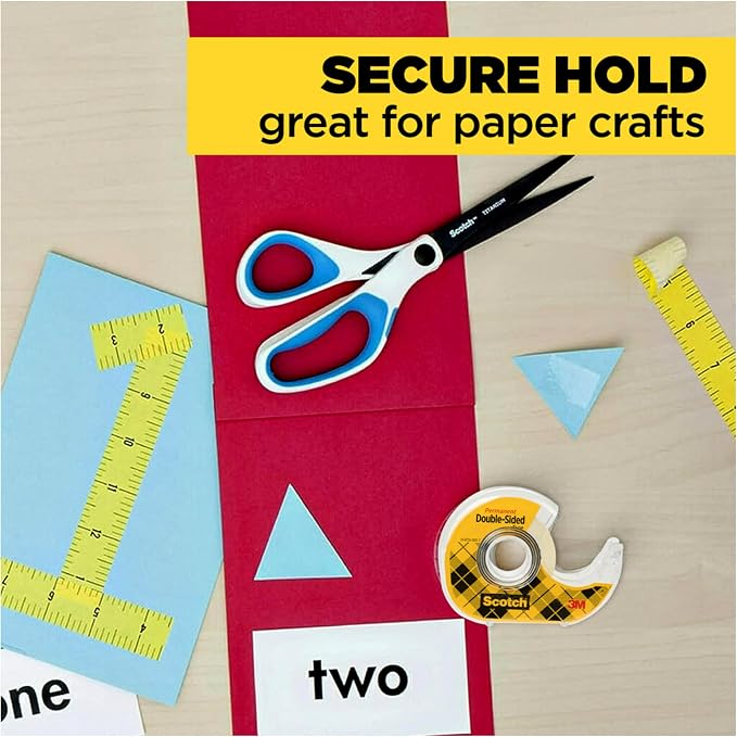 Scotch Double Sided Tape, 1/2 in x 500 in, 6 Dispensered Rolls - Image 8