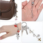 Bruislard 25 Pcs Keychain Making Kit Key Ring Lobster Claw Clasps Swivel Snap - Image 5
