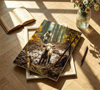 Framed Jesus Running After Lost Lamb Canvas Wall Art - Image 3