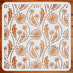 ORIGACH Dandelion Stencil Reusable Dandelion Texture Stencils by ORIGACH