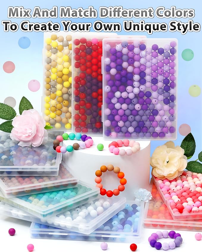 160PCS FIVEIZERO 12mm Silicone Beads - Image 6