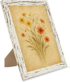 puthiac 8x10 Rustic Farmhouse Picture Frame, Distressed White, 1 Pack | - Image 6