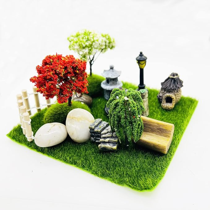 Cayway 26 PCS Outdoor Fairy Garden Miniatures Mini Zen Garden Accessories - Image 5