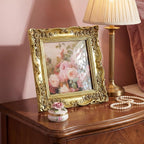 Cuspin 6x6 Gold Picture Frame Square, Vintage Ornate Resin Photo Frame - Image 8