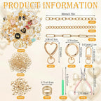 VioraWhite 457 Pcs Charms Lip Gloss Keychain Making Kit, DIY Craft - Image 2