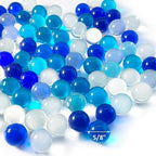 CYS EXCEL Mix Blue Clear Glass Marble Gemstone Vase Filler | Multiple Color - Image 3