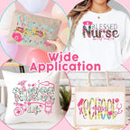 Tintnut Nurse Theme Heat Transfer Vinyl, 10 Sheets 12×10in Iron on Vinyl | - Image 6