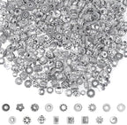 Cridoz Metal Spacer Beads for Making Bracelet, Jewelry Making and Findings by cridoz