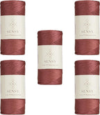 5 Skeins of Sensy Premium 2mm 251 Yards Polyester Rope 100% Polypropylene Cord by SSENSY
