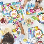 Paint Party Supplies, Art Tablecloths, Paint Banner, Art Birthday Party - Image 3