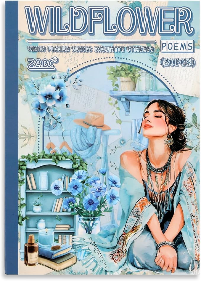 Auguro Winter Home Girls Scrapbooking Stickers 20 Sheets Pre-Cut 120 washi by Augurosellspaperstationeryandscrapbookingsupplies