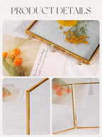 REDHUGO Hanging Pressed Flower Frames, Double Glass Floating Picture Frame - Image 7