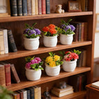5Pcs Miniature Dollhouse Flowers, Artificial Potted Plants, Fairy Garden Decor - Image 7