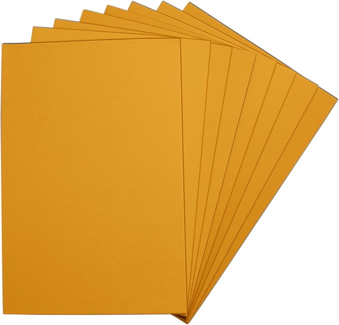Mustard EVA Foam Sheets, 6 x 9 Inch, 2mm Thick – Foam Paper by Unknown