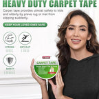 YYXLIFE Rug Tape Double Sided Carpet Tape Heavy Duty, 2 Inch x 30 Yards - Image 2