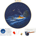 Christmas Embroidery Kits for Beginners Adults, Winter Hand Embroidery Starter by Unknown