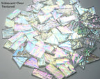 Iridescent Textured Cathedral Glass Mosaic Tiles, 200g Transparent Stained - Image 5