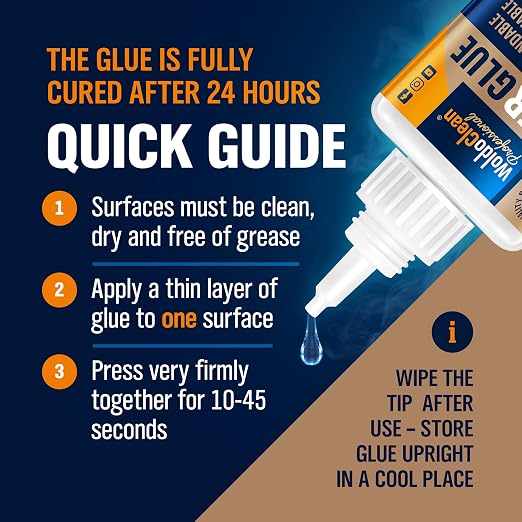 WoldoClean Super Glue for Wood 50g Extra Strong Gel - Image 7