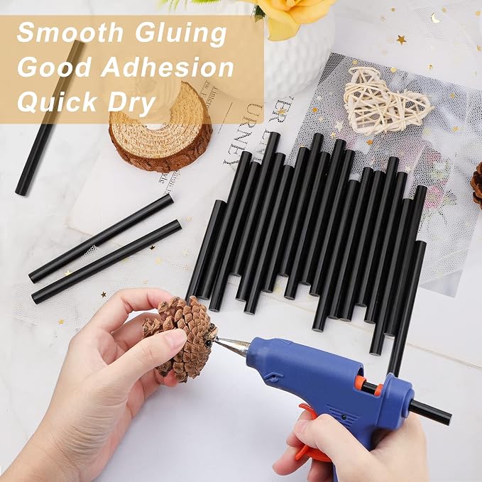 Manarty Black Hot Glue Stick, Adhesive EVA Glue Sticks - Image 4