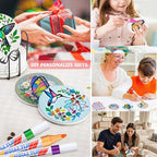 6 Absorbent Ceramic Tiles with Cork Base, Paint Your Own Butterfly Coaster | - Image 4