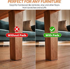 Furniture Pads 10 Pieces Self Adhesive Furniture Felt Pads, Anti Scratch - Image 3